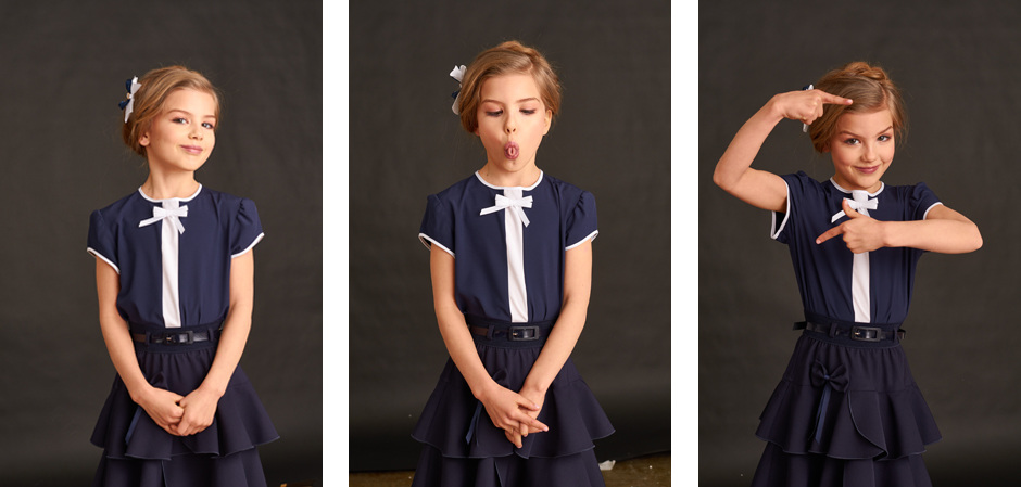 A new collection of school blouses for girls from Grazina brand