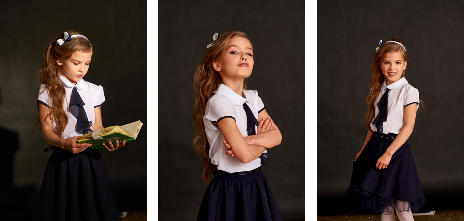 New collection of school blouses for girls from Grazina brand